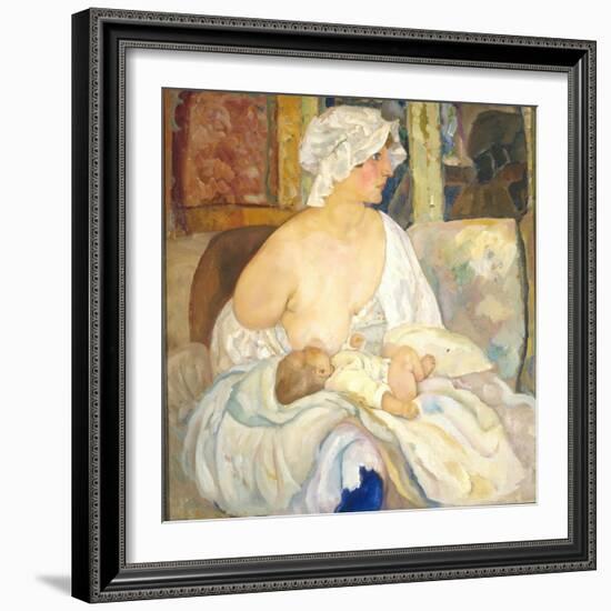Mother, 1915-Boris Dmitryevich Grigoriev-Framed Giclee Print