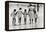 Mother and 4 Daughters Entering Water at Coney Island, Untitled 37, c.1953-64-Nat Herz-Framed Premier Image Canvas