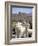 Mother and Baby Alpaca with Catholic Church in the Distance, Village of Mauque, Chile-Lin Alder-Framed Photographic Print