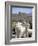 Mother and Baby Alpaca with Catholic Church in the Distance, Village of Mauque, Chile-Lin Alder-Framed Photographic Print