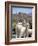 Mother and Baby Alpaca with Catholic Church in the Distance, Village of Mauque, Chile-Lin Alder-Framed Photographic Print