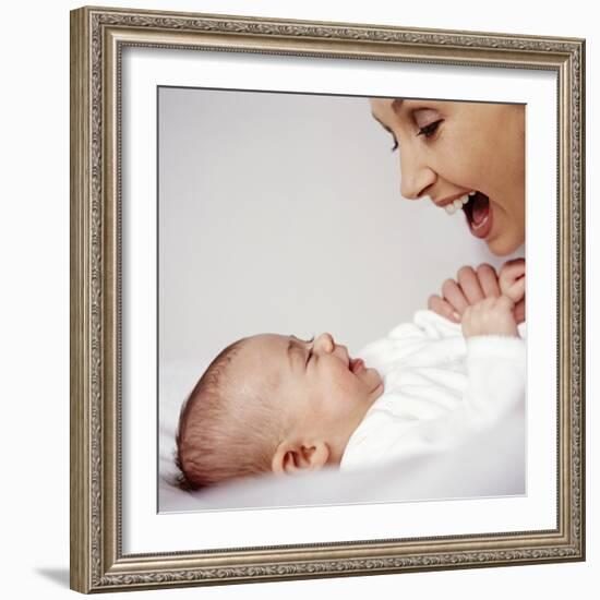 Mother And Baby Girl-Ian Boddy-Framed Premium Photographic Print