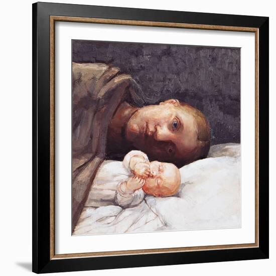 Mother and Baby Resting 2, 1996-Evelyn Williams-Framed Giclee Print