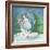 Mother and Baby Snowmen-Chantal Candon-Framed Giclee Print