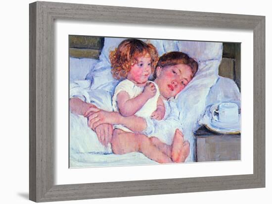 Mother and Baby-Mary Cassatt-Framed Art Print