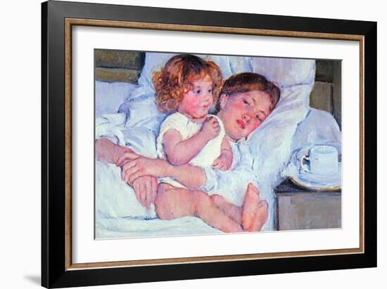 Mother and Baby-Mary Cassatt-Framed Art Print