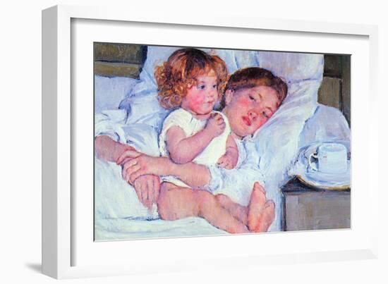 Mother and Baby-Mary Cassatt-Framed Art Print