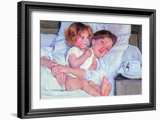 Mother and Baby-Mary Cassatt-Framed Art Print