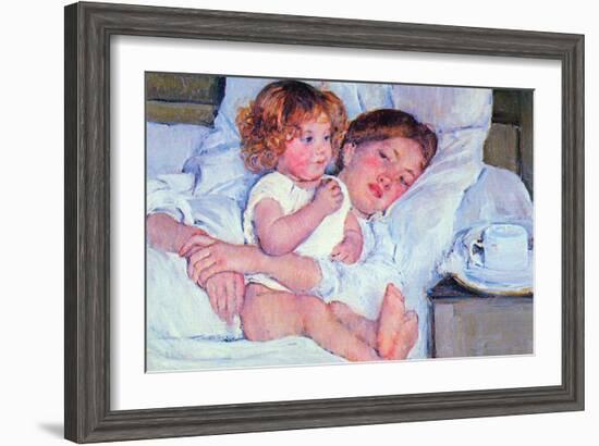 Mother and Baby-Mary Cassatt-Framed Art Print