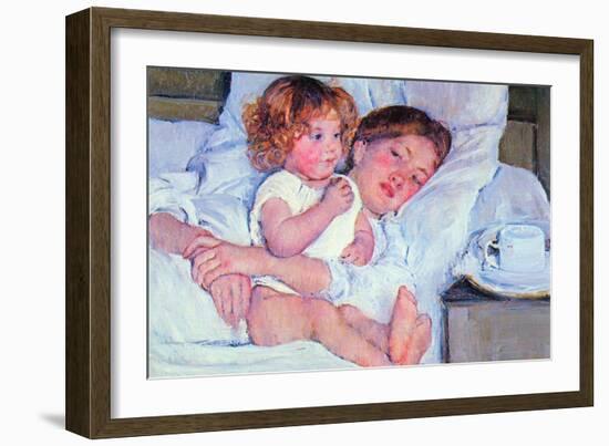 Mother and Baby-Mary Cassatt-Framed Art Print