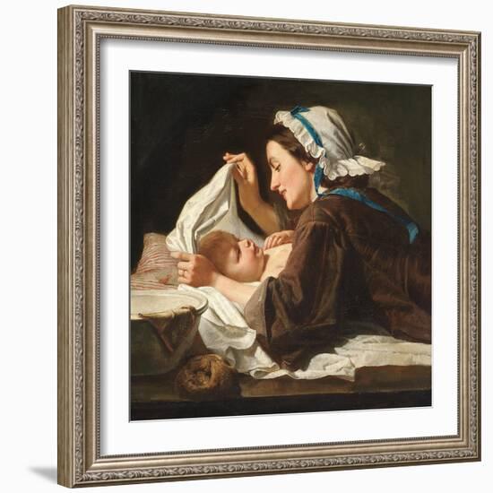 Mother and Child, 1833-Peter Fendi-Framed Giclee Print