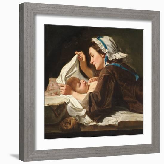 Mother and Child, 1833-Peter Fendi-Framed Giclee Print