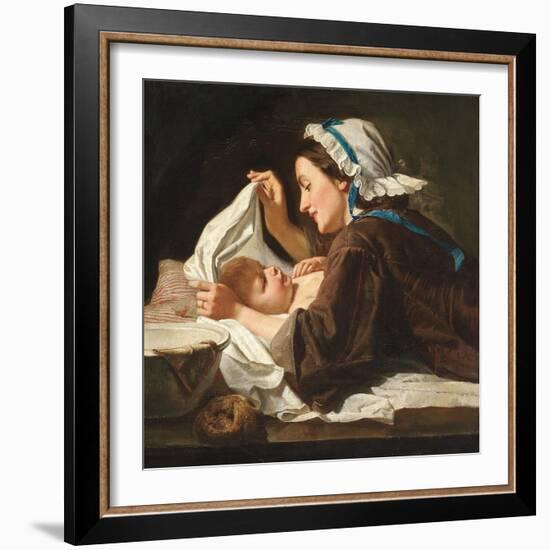 Mother and Child, 1833-Peter Fendi-Framed Giclee Print