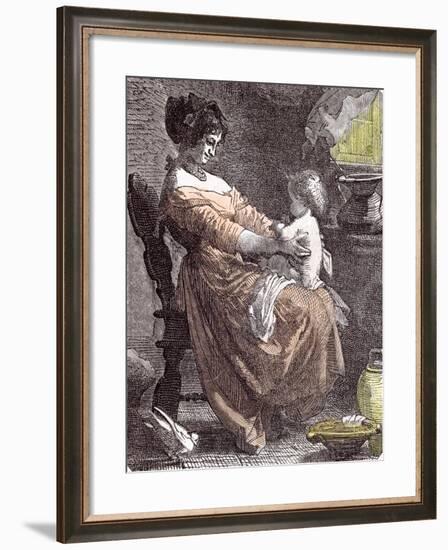 Mother and Child, 1855-null-Framed Giclee Print