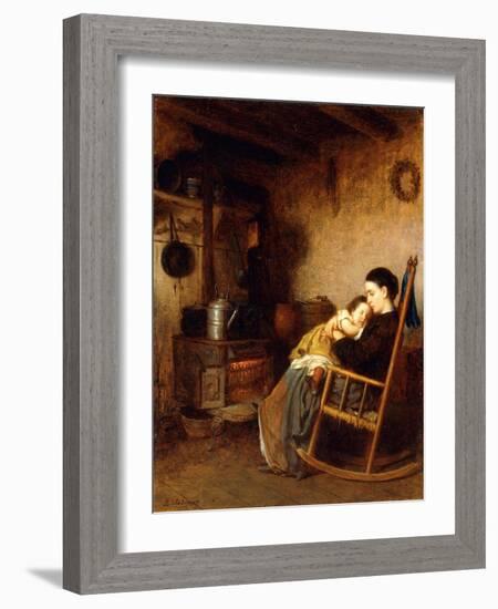 Mother and Child, 1868-Eastman Johnson-Framed Giclee Print