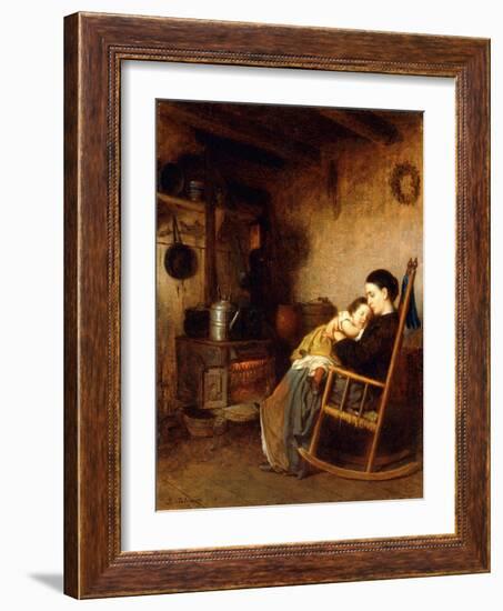 Mother and Child, 1868-Eastman Johnson-Framed Giclee Print