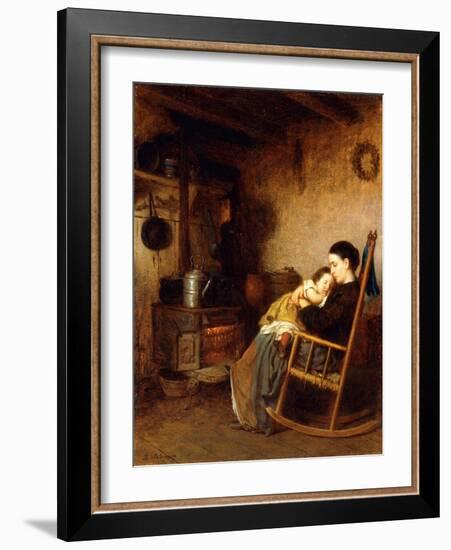 Mother and Child, 1868-Eastman Johnson-Framed Giclee Print