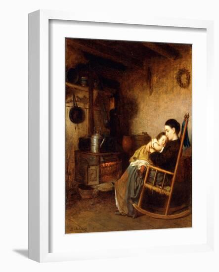 Mother and Child, 1868-Eastman Johnson-Framed Giclee Print