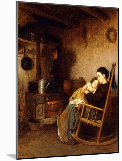 Mother and Child, 1868-Eastman Johnson-Mounted Giclee Print