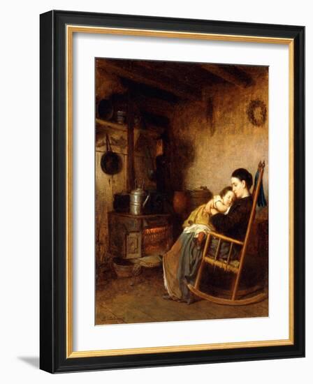 Mother and Child, 1868-Eastman Johnson-Framed Giclee Print