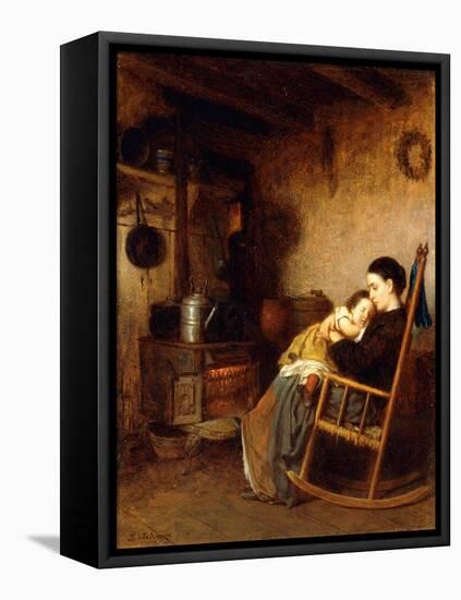 Mother and Child, 1868-Eastman Johnson-Framed Premier Image Canvas