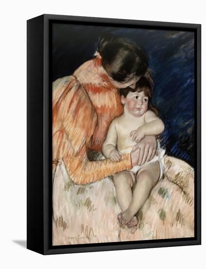 Mother and Child, 1890s-Mary Cassatt-Framed Premier Image Canvas