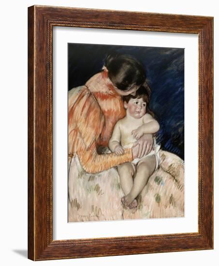 Mother and Child, 1890s-Mary Cassatt-Framed Giclee Print