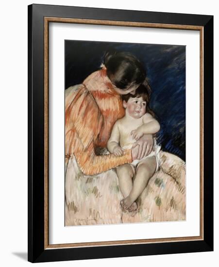 Mother and Child, 1890s-Mary Cassatt-Framed Giclee Print