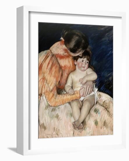 Mother and Child, 1890s-Mary Cassatt-Framed Giclee Print