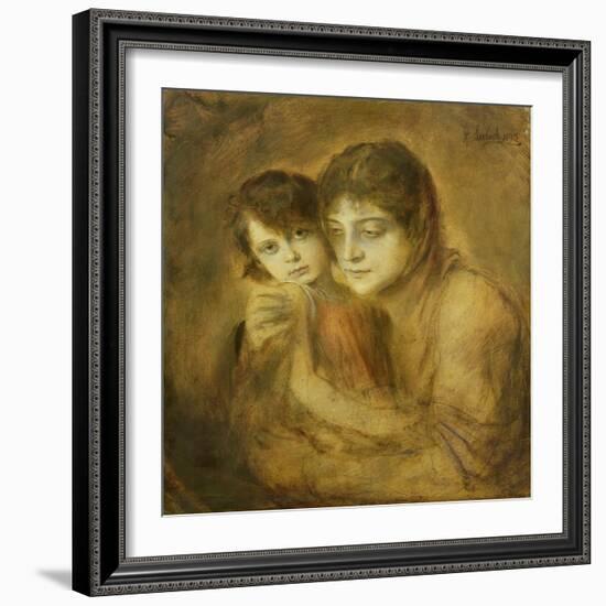 Mother and Child, 1893-Franz Seraph von Lenbach-Framed Giclee Print