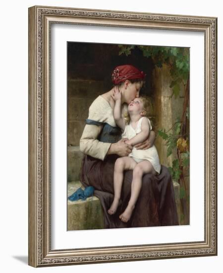 Mother and Child, 1894 (Painting)-Leon Bazile Perrault-Framed Giclee Print