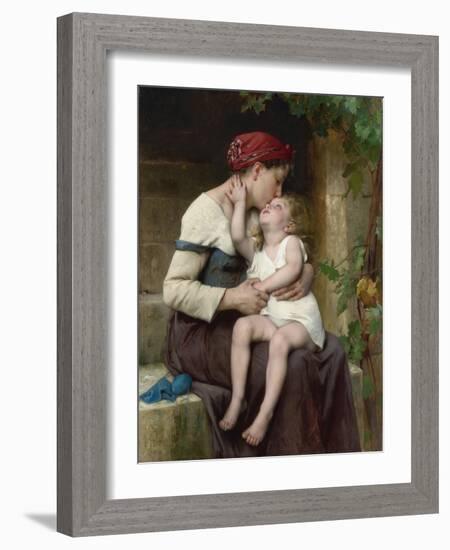 Mother and Child, 1894 (Painting)-Leon Bazile Perrault-Framed Giclee Print