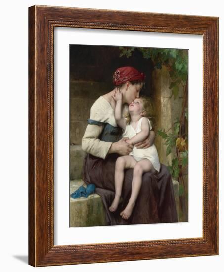 Mother and Child, 1894 (Painting)-Leon Bazile Perrault-Framed Giclee Print