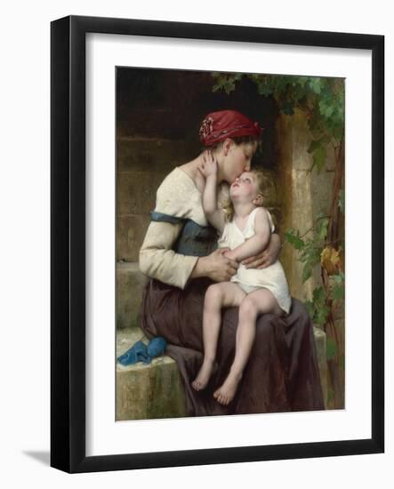 Mother and Child, 1894 (Painting)-Leon Bazile Perrault-Framed Giclee Print