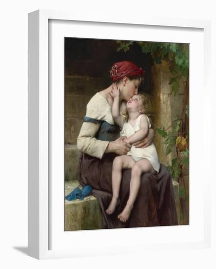 Mother and Child, 1894 (Painting)-Leon Bazile Perrault-Framed Giclee Print