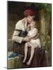 Mother and Child, 1894 (Painting)-Leon Bazile Perrault-Mounted Giclee Print