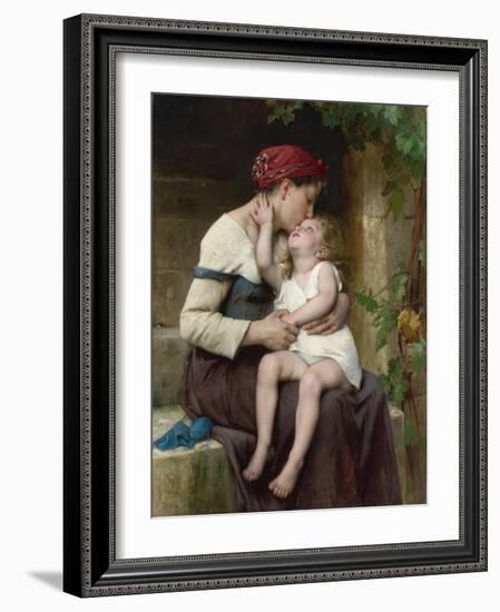 Mother and Child, 1894 (Painting)-Leon Bazile Perrault-Framed Giclee Print