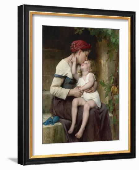 Mother and Child, 1894 (Painting)-Leon Bazile Perrault-Framed Giclee Print