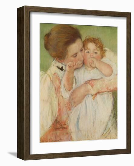 Mother and Child, 1897-Mary Cassatt-Framed Giclee Print