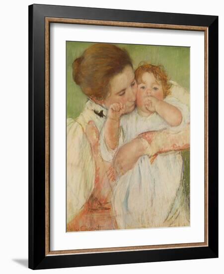 Mother and Child, 1897-Mary Cassatt-Framed Giclee Print