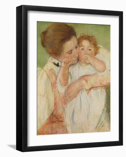 Mother and Child, 1897-Mary Cassatt-Framed Giclee Print