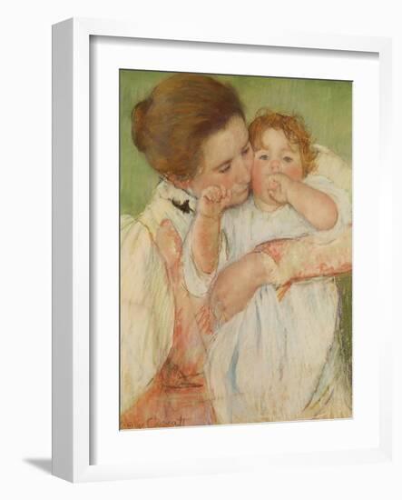 Mother and Child, 1897-Mary Cassatt-Framed Giclee Print