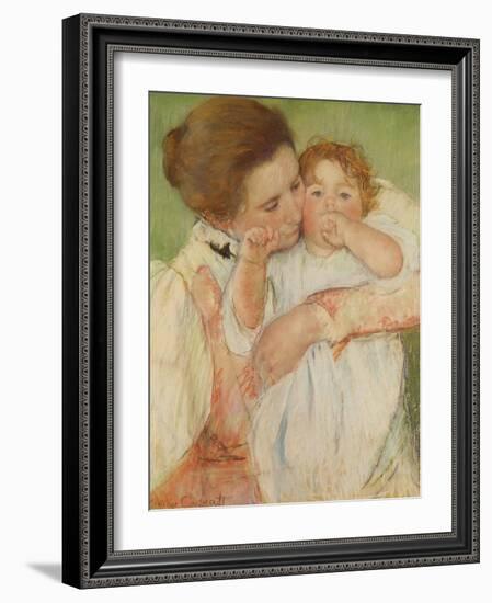 Mother and Child, 1897-Mary Cassatt-Framed Giclee Print