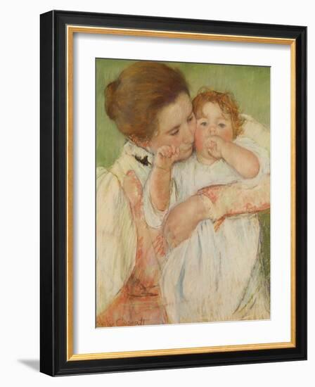 Mother and Child, 1897-Mary Cassatt-Framed Giclee Print