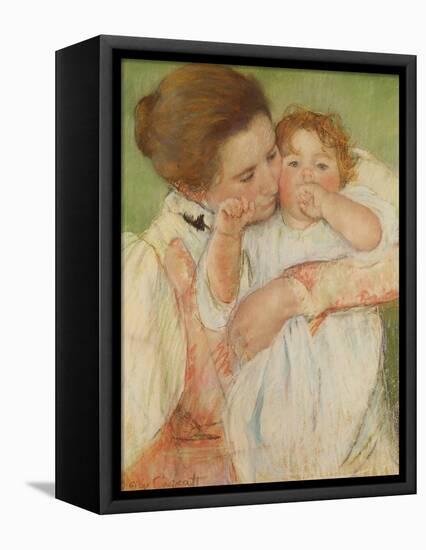 Mother and Child, 1897-Mary Cassatt-Framed Premier Image Canvas