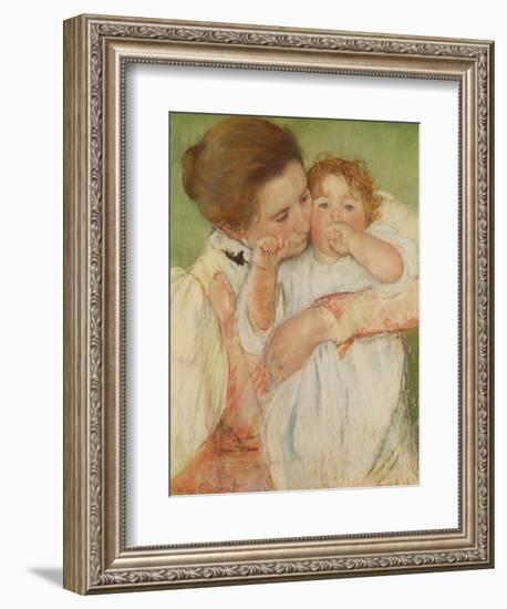 Mother and Child, 1897-Mary Cassatt-Framed Giclee Print