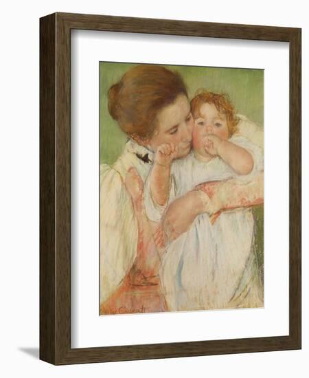 Mother and Child, 1897-Mary Cassatt-Framed Giclee Print