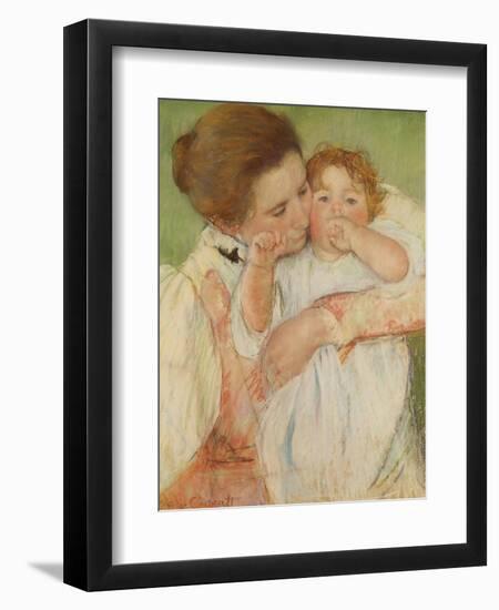 Mother and Child, 1897-Mary Cassatt-Framed Giclee Print