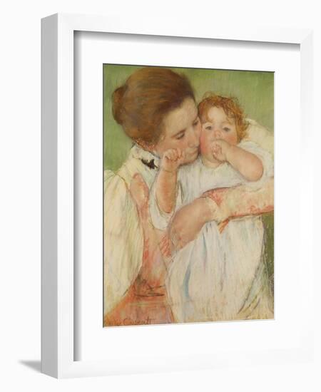 Mother and Child, 1897-Mary Cassatt-Framed Giclee Print