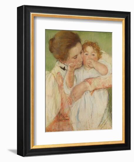 Mother and Child, 1897-Mary Cassatt-Framed Giclee Print